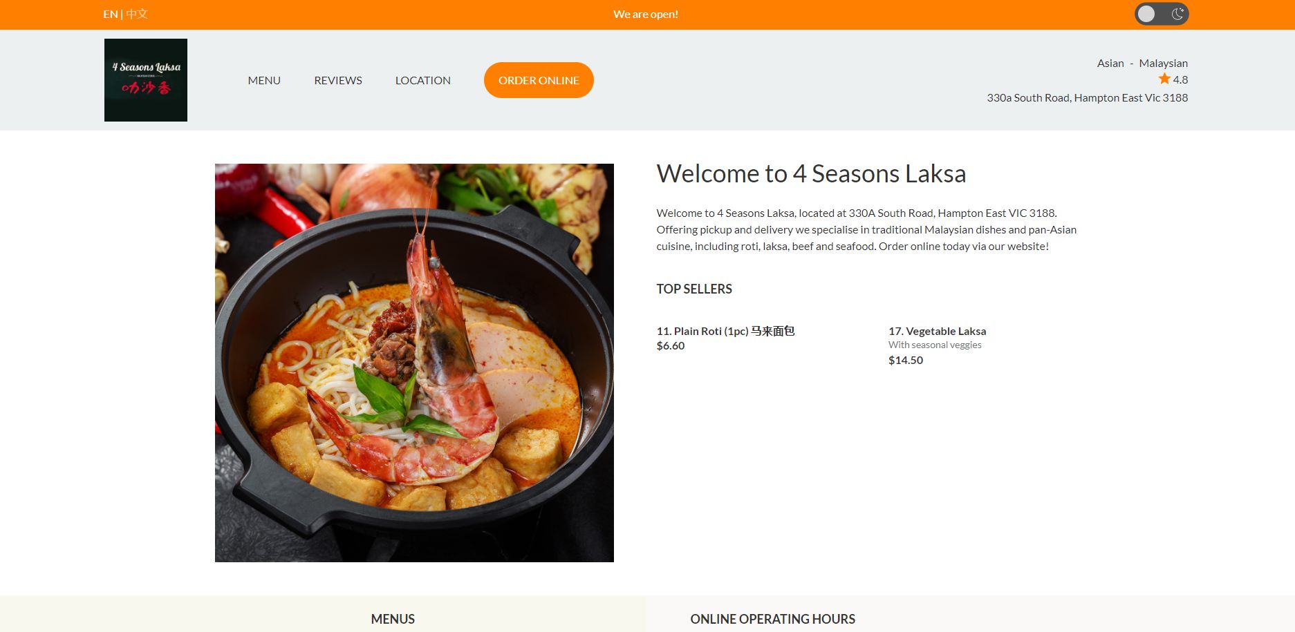 4 seasons laksa