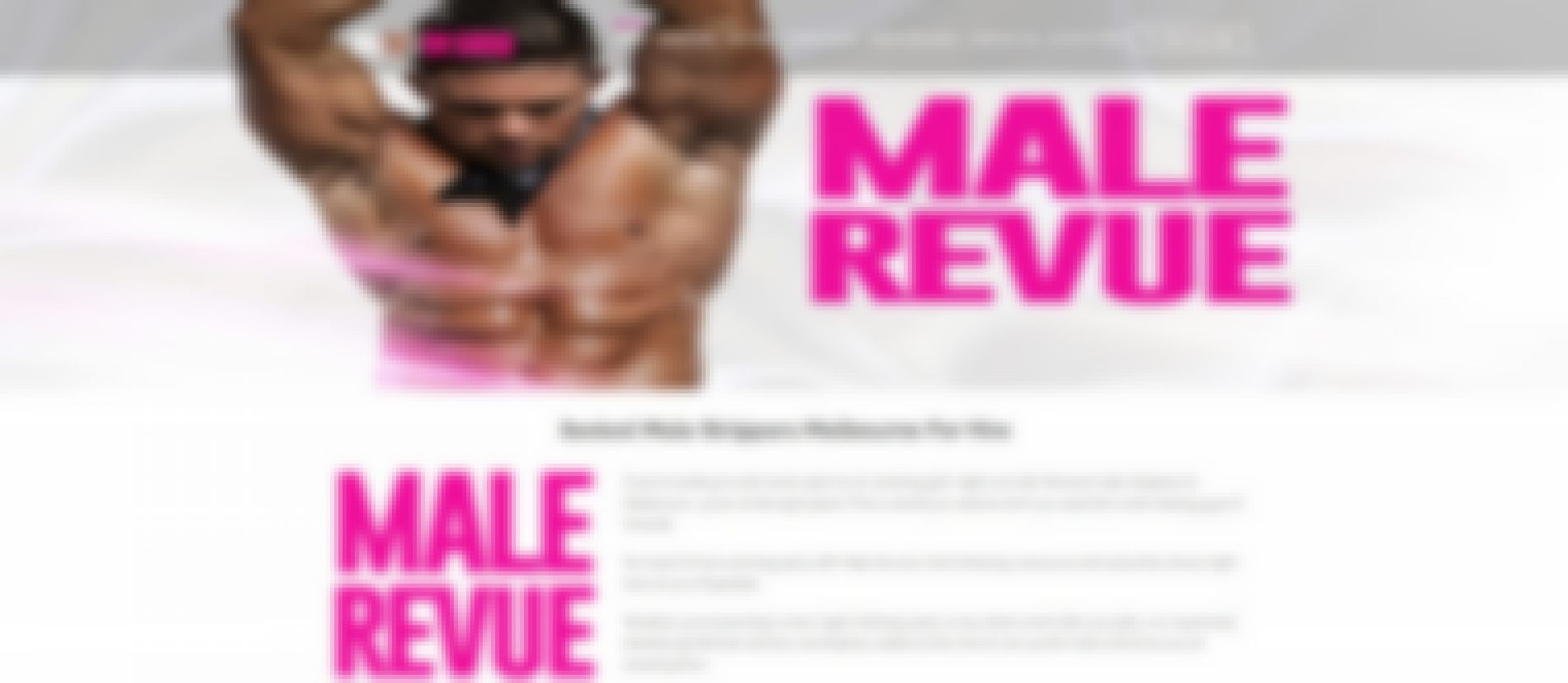 male revue male strippers melbourne