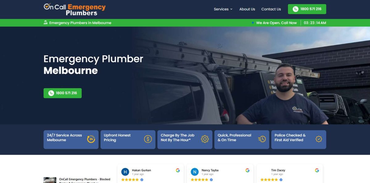 oncall emergency plumbers