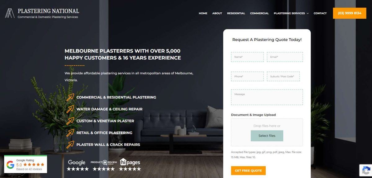 plastering national