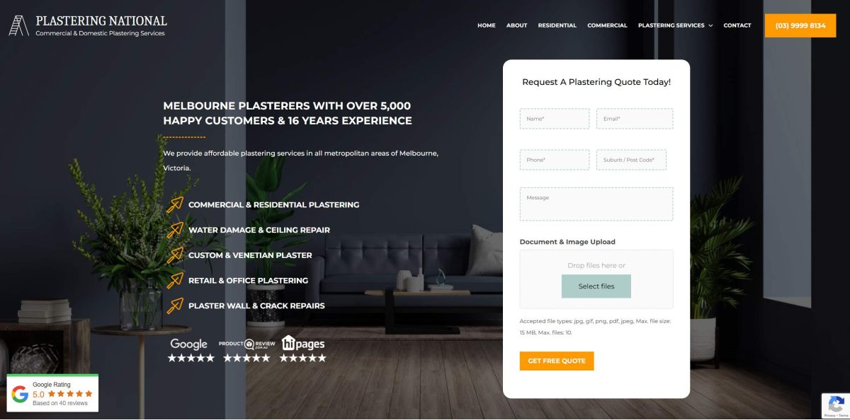plastering national